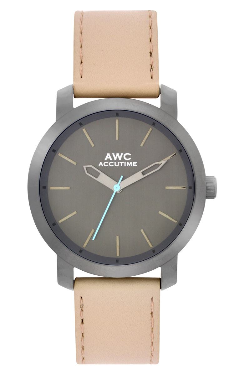 Handmade Watch - Concourse Leather Strap Watch, 45mm | AWC Accutime® –  AWCbrand.com
